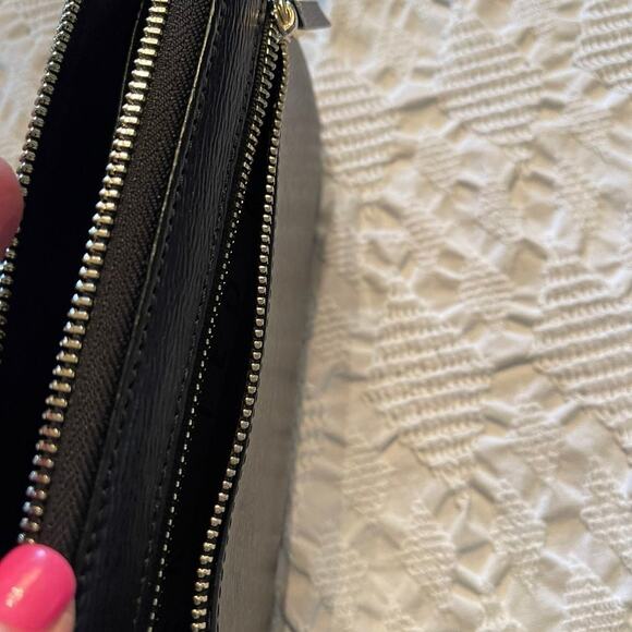 New  Ted Baker zippy black leather wallet - Picture 7 of 12